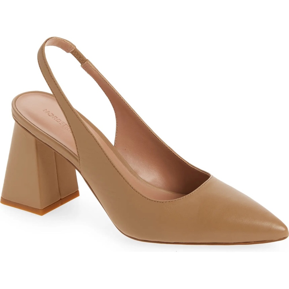 Nude Polina Pointed Toe Slingback Pump (Nordstrom Brand)